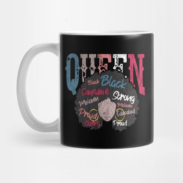 Black Queen History Month Afro American Pride by Funnyawesomedesigns